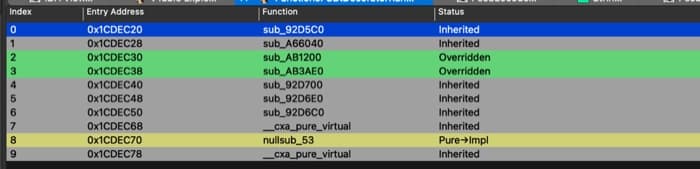 IDA VTable Explorer screenshot 2
