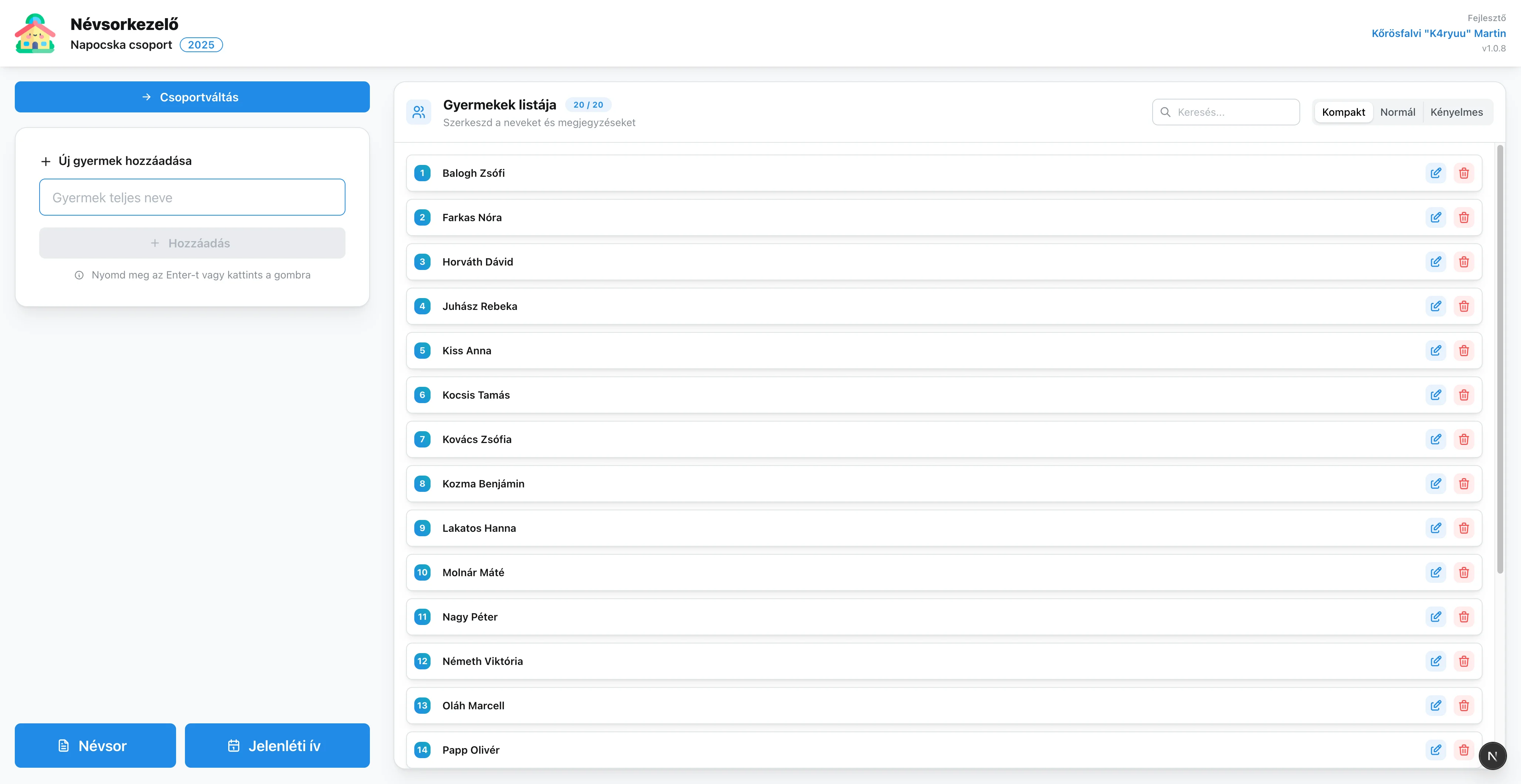 Kindergarten Manager screenshot 2
