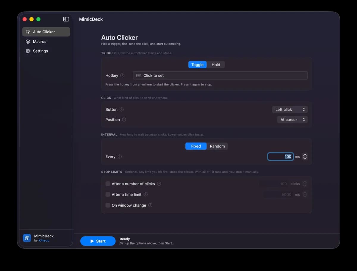 MimicDeck screenshot 1
